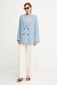Max&Co. двобортний піджак жіночий з додаванням вовни MCOEGIZIO 2616041033200 блакитний SS26
