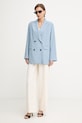Max&Co. двобортний піджак жіночий з додаванням вовни MCOEGIZIO 2616041033200 блакитний SS26