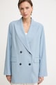 Max&Co. двобортний піджак жіночий з додаванням вовни MCOEGIZIO блакитний 2616041033200