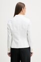 Oblečenie Tommy Hilfiger jednoradové sako dámske s prímesou ľanu WW0WW49335 biela