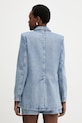 Oblečenie Armani Exchange jednoradové sako dámske rifľové XW002262.AF21338 modrá