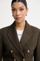Miss Sixty marynarka dwurzędowa damska z wełną brązowy 6M1WJ05900