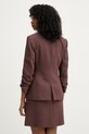 Odzież BOSS marynarka dwurzędowa damska z lnem 50557249 brązowy