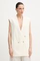 Γιλέκο με προσθήκη μαλλιού BOSS Jawikiri ύφασμα μπεζ 50558293