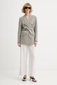 rag & bone сако с двуредно закопчаване дамско с вълна Virginia RA4V25H4MTA сив SS26