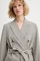 rag & bone сако с двуредно закопчаване дамско с вълна Virginia сив RA4V25H4MTA
