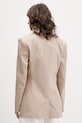 Oblečení HUGO dvouřadé sako dámské s příměsí lnu Azenia 50559509 béžová