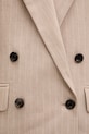 HUGO dvouřadé sako dámské s příměsí lnu Azenia 50559509 béžová