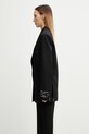 Off-White Tomboy Label marynarka jednorzędowa wełniana damska 2EF099C99FAB002 czarny SS26