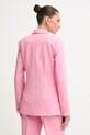 Odzież Morgan marynarka jednorzędowa damska z wiskozą VMAKI.F różowy