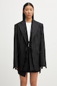 Sportmax dámske sako s vlnou Spxdivina čierna 2612041051600
