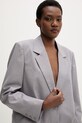 Isabelle Blanche marynarka garniturowa damska z wiskozą szary IS26SS.J093.T007