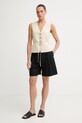 Одежда rag & bone однобортный жилет для женщин с добавлением льна Paulette RA4O26S4MSW бежевый