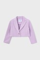 Детский пиджак Mayoral ткань фиолетовой 3451.6A.Mini.PPY2