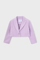 Детский пиджак Mayoral ткань фиолетовой 3451.6A.Mini.PPY2
