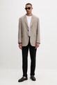 Les Deux giacca monopetto da uomo con viscosa James 1001467 beige SS26