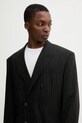 Σακάκι με προσθήκη μάλλινου υφάσματος HUGO μαύρο 50554672