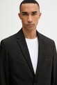 Sisley marynarka jednorzędowa męska z domieszką wełny czarny 29B3SW02K