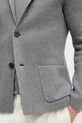 United Colors of Benetton marynarka jednorzędowa męska z dodatkiem wełny 1Y6SU601X szary