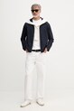 BOSS krótka kurtka męska z wełną Carper 50559295 granatowy SS26