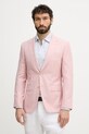 BOSS μονόπετο Ανδρικό μάλλινο Σακάκι ροζ 50562604