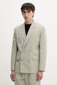 HUGO sako pánske s ľanom Karlo253F1X zelená 50559843
