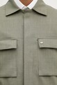 Michael Kors πουκάμισο Ανδρικό με πρόσμιξη μαλλιού MK0SB01201 πράσινο
