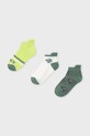Mayoral skarpetki dziecięce 3-pack zielony 10183.5G.Mini.PPY2