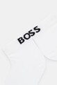Κάλτσες BOSS 3P SH Logo CC SP W 3-pack 50533849 λευκό SS26