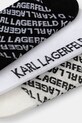 Κάλτσες Karl Lagerfeld K/MONOGRAM 3-pack A4W47033 λευκό SS26