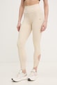 Легінси для тренувань EA7 Emporio Armani трикотаж бежевий AF21585.7W000923