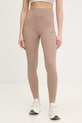 adidas by Stella McCartney legginsy treningowe z elastanem beżowy KF5116
