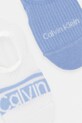 Calvin Klein skarpety stopki damskie 2-pack 701238130 niebieski SS26