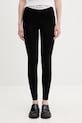 Tommy Jeans legginsy damskie z wiskozy czarny DW0DW22768