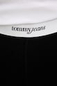 Tommy Jeans legginsy damskie z wiskozy czarny DW0DW22768
