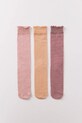 women'secret skarpety damskie z bawełną 3-pack różowy 4483399
