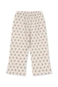 Detské bavlnené nohavice Konges Sløjd DREY PANTS GOTS KS104291.PreSpring béžová SS26