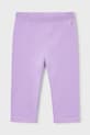 Mayoral legginsy dziecięce 723.6J.Mini.PPY2 fioletowy SS26