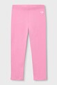 Mayoral legginsy dziecięce z elastanem różowy 748.6H.Mini.PPY2