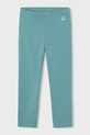 Mayoral legginsy dziecięce z elastanem turkusowy 748.6H.Mini.PPY2