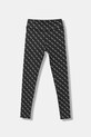 Guess legginsy dziecięce wzorzyste czarny J6RB04.MC01P.PPY2