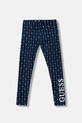 Guess legginsy dziecięce wzorzyste granatowy J6RB07.J1314.PPY2