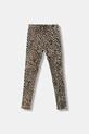 Guess legginsy dziecięce wzorzyste beżowy J6RB07.J1314.PPY2