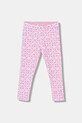 Guess legginsy dziecięce z elastanem różowy K6RB02.K6YW4.PPY2