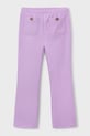Mayoral spodnie dziecięce z elastanem fioletowy 3721.6J.Mini.PPY2