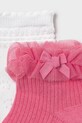 Mayoral skarpetki dziecięce 2-pack 10140.4D.Baby.PPY2 różowy SS26