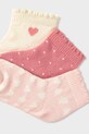 Detské ponožky Mayoral 3-pak 10141.4F.Baby.PPY2 ružová SS26