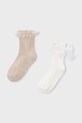 Mayoral skarpetki dziecięce 2-pack beżowy 10184.6A.Mini.PPY2
