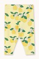 Легінси для немовлят Tinycottons ORANGES RIB BABY PANT SS26.117 жовтий SS26