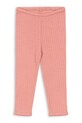 Konges Sløjd legginsy dziecięce MINNIE PANTS GOTS bawełna różowy KS105006.PPY2